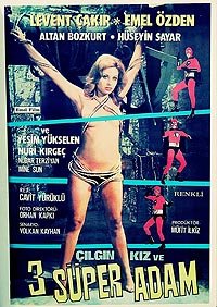 Çilgin kiz ve üç Süper Adam (1973) Movie Poster